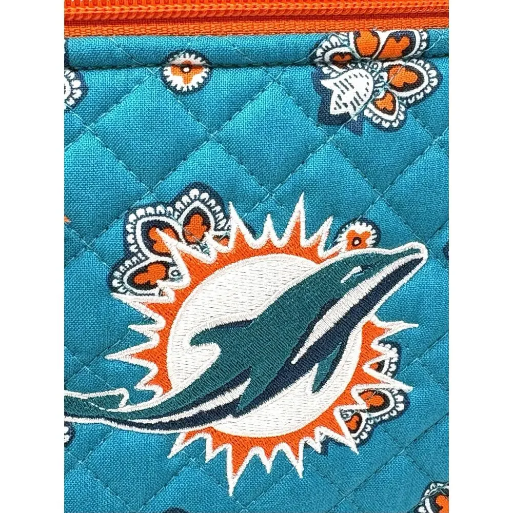 Vera Bradley NFL Miami Dolphins Small Backpack Quilted Cotton Bandana Print NWT